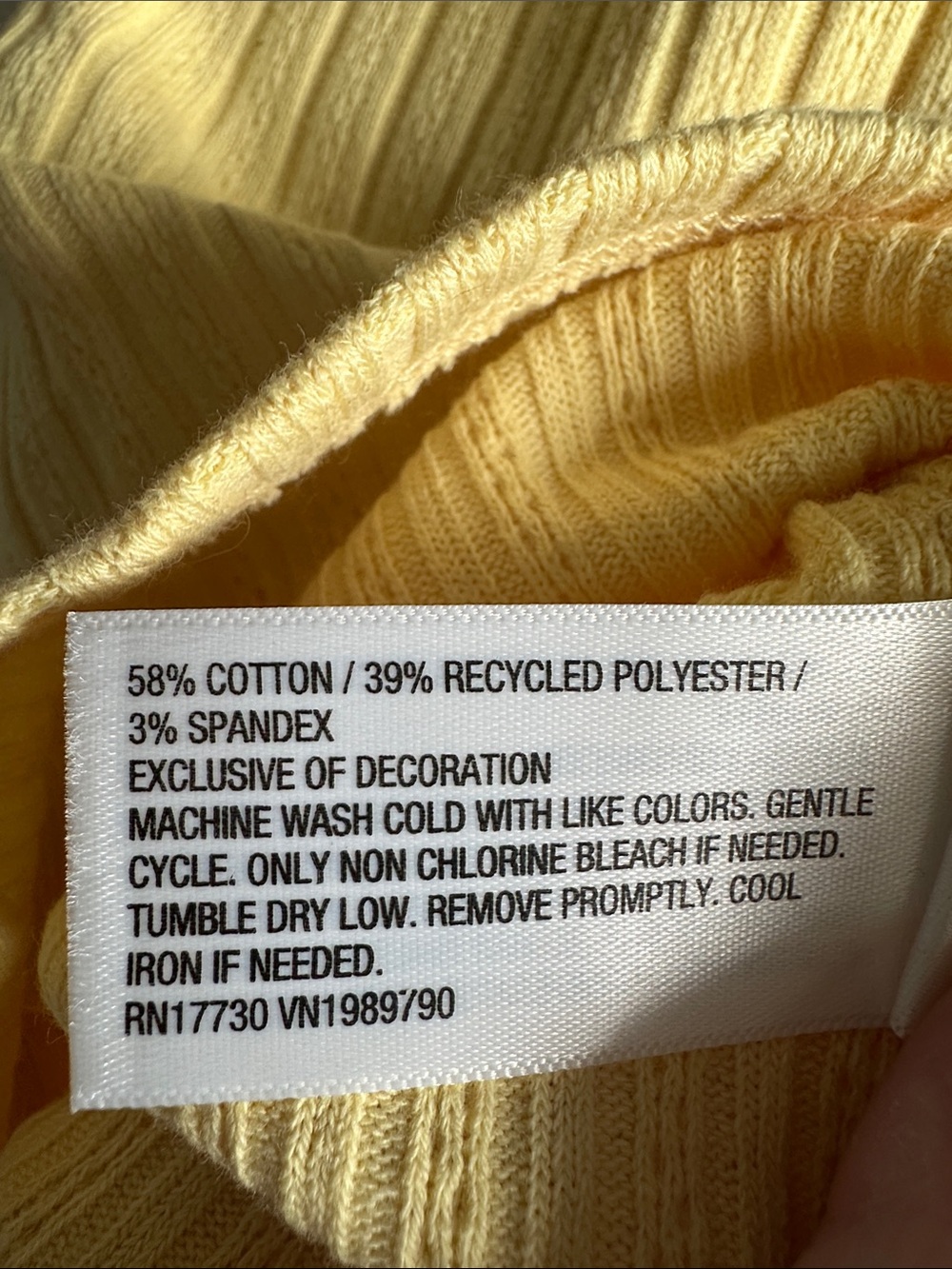 Universal Thread Ribbed Yellow Tank Top - Picture 8 of 8